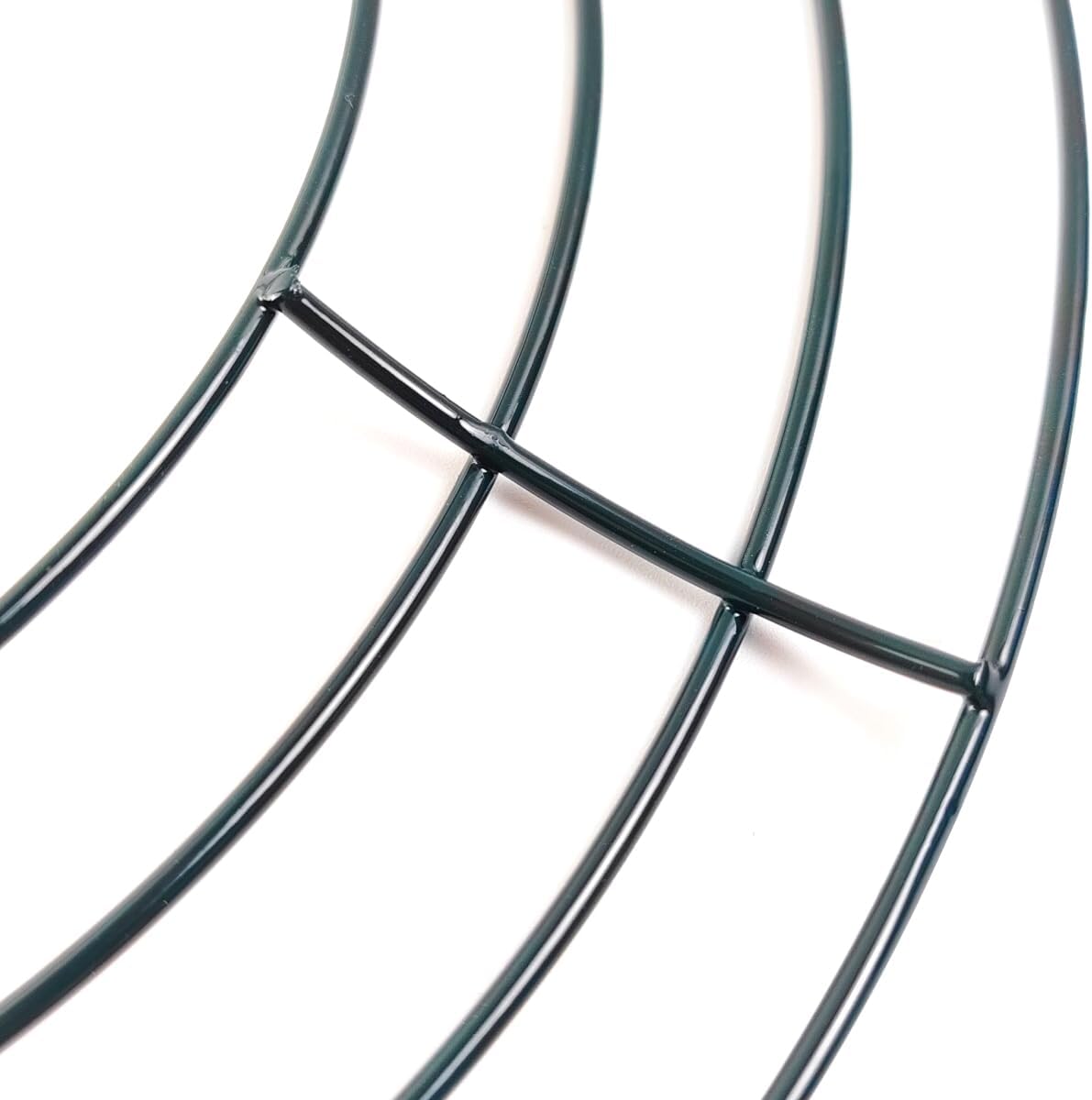 TIHOOD 10PCS 10 Inch Metal Wreath Frame Green