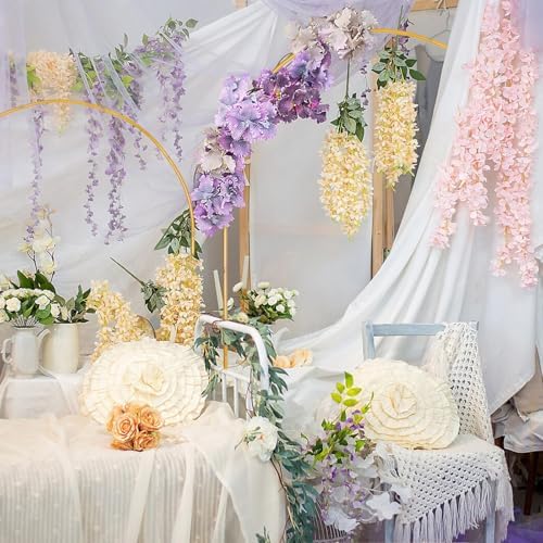 Liacere Gold Metal Arch Backdrop Stand Set of 3