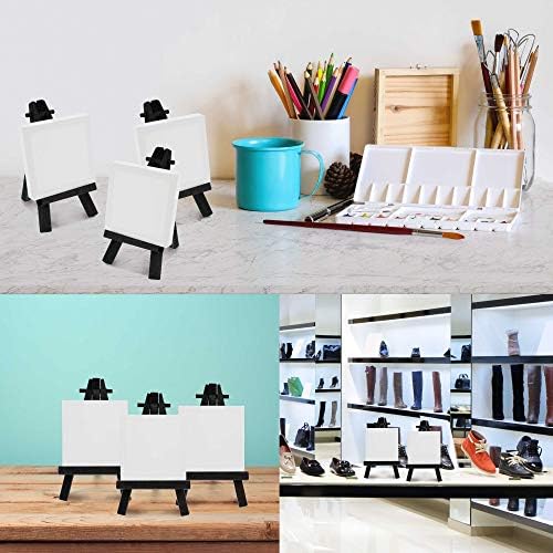 US Art Supply 5 Mini Easel 6 Pack Black