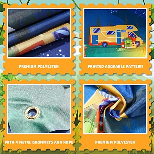 Remerry Camping Backdrop Photo Background for Parties 708 x 433 Inch