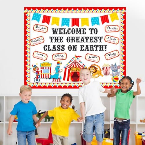 Funrous Carnival Bulletin Board Set Welcome to the Greatest Class on Earth