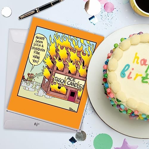 NobleWorks 1 Large Happy Birthday Card Funny Cartoon Greeting Card