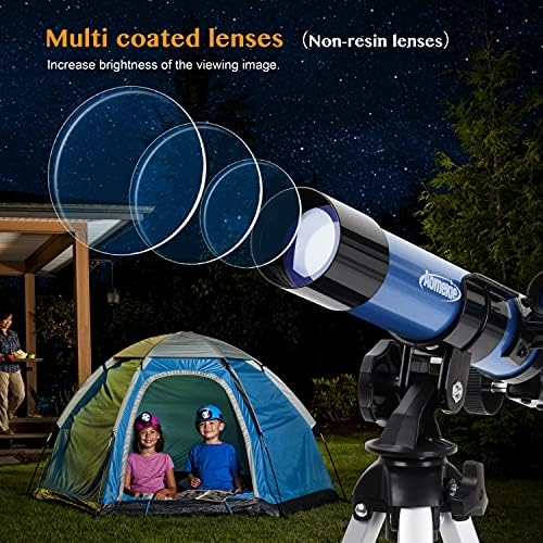 AOMEKIE 40400 Telescope with Tripod and Eyepieces for Astronomy Beginners