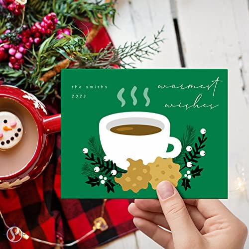 2026 Christmas Cards 50 Sets 25 Red 25 Green 5x7