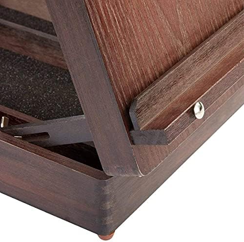 KINGART Adjustable Wood Table Sketchbox Easel