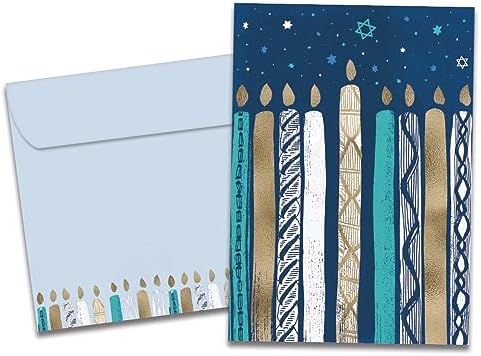 Tree-Free Greetings Hanukkah Card Set 2 Cards Envelopes