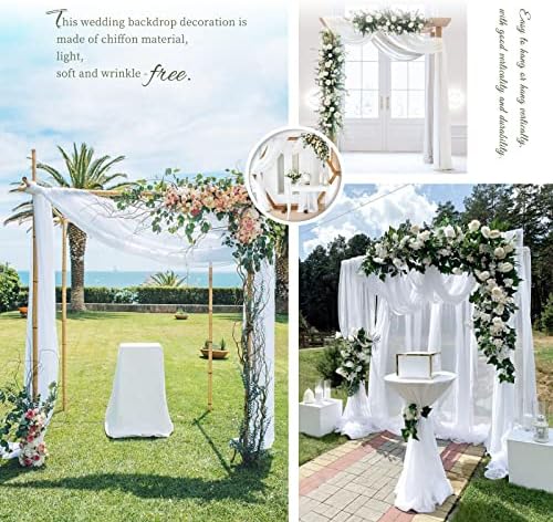 Showgeous Wedding Arch Draping Fabric 4 Panels