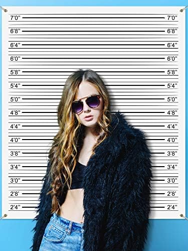 Blulu Mugshot Backdrop 49 x 43 ft Photo Booth Banner