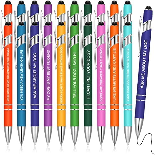 Woanger 20Pc Funny Dog Pens Graduation Gift for Students Teachers