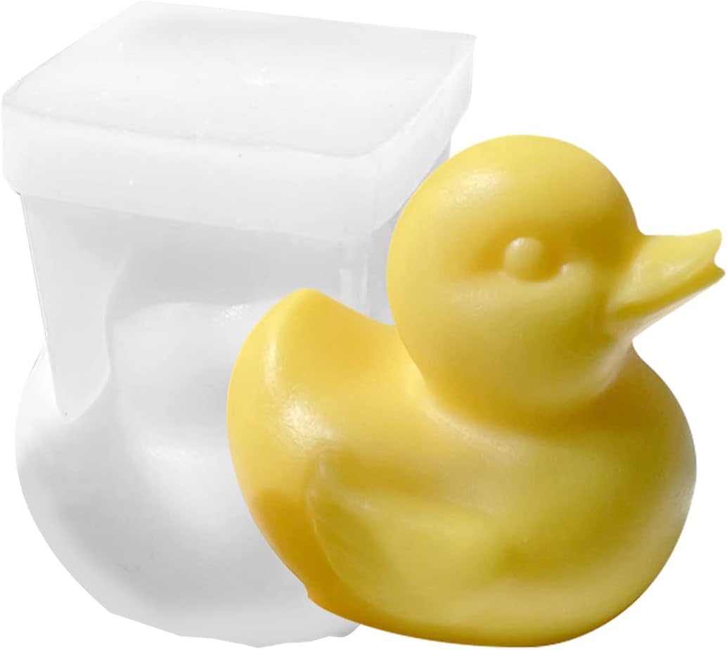 ZAKVOOR 3D Duck Candle Silicone Mold for DIY Crafts