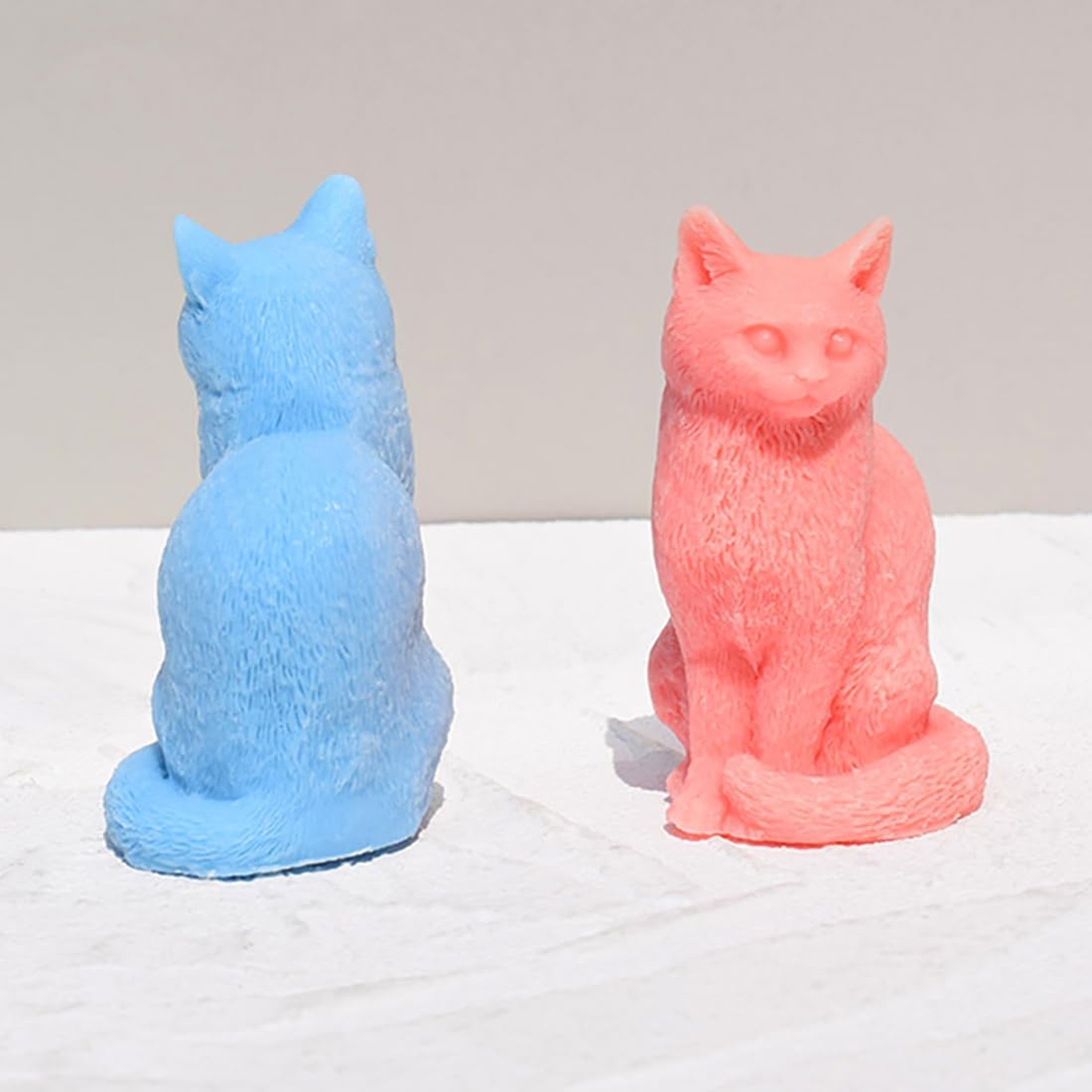 Cute Cat Candle Silicone Mold for DIY Art Projects