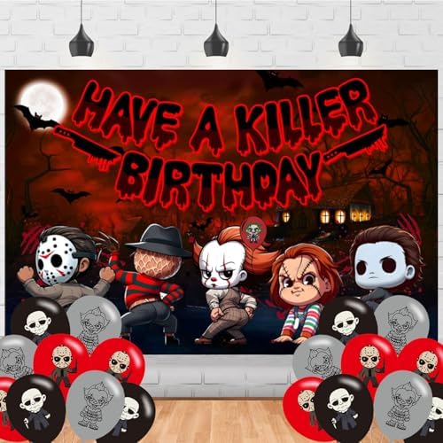 Halloween Horror Party Backdrop 5x3ft