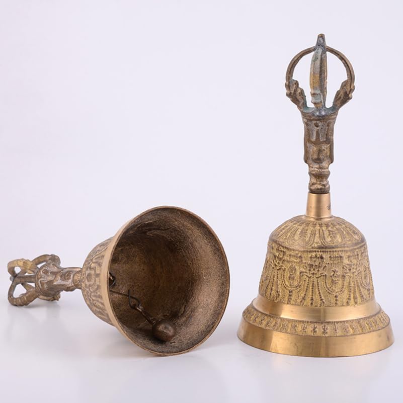 EXCEART Brass Hand Bell for Wedding and Event Use