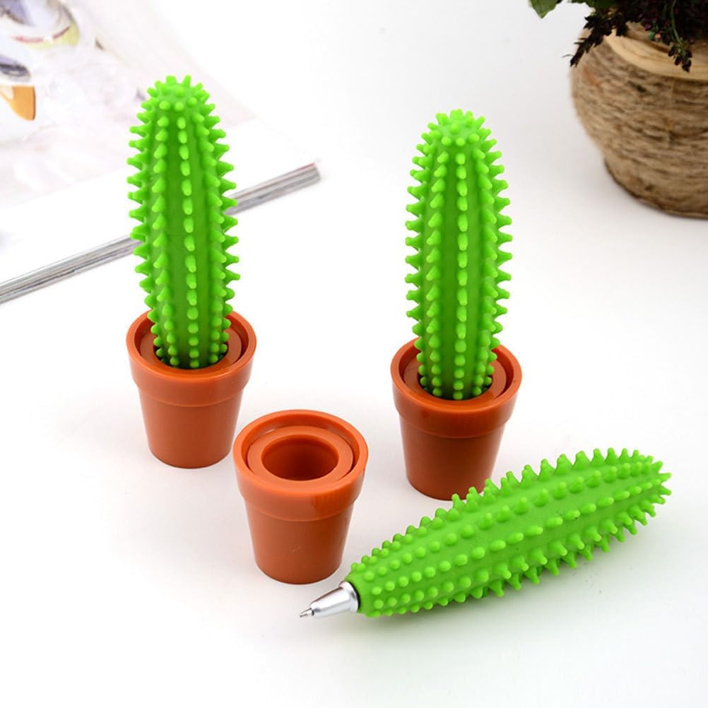 Cactus Bonsai Shaped Ballpoint Pens 3 Pack