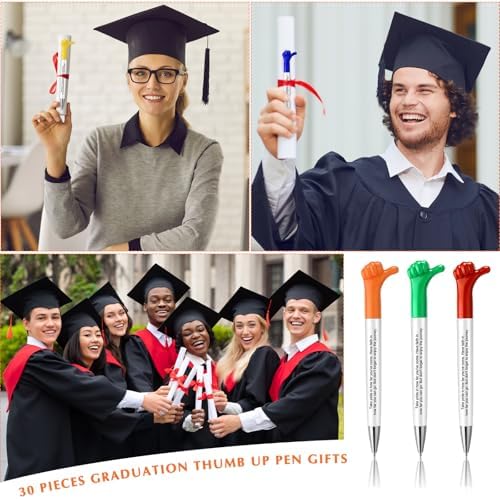 Kosiz 30 Pcs Motivational Thumb Up Pens for Students