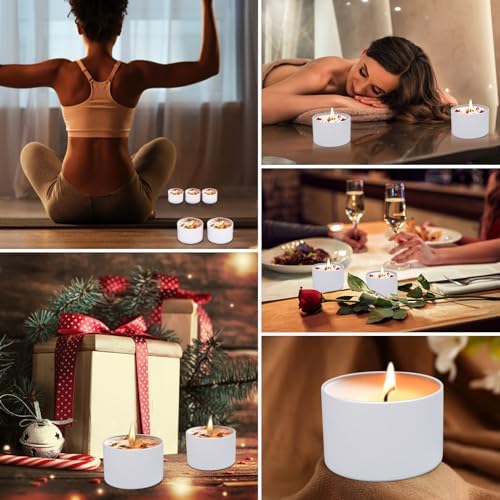 YJHSS 48-Pack Candle Jars with Metal Lids