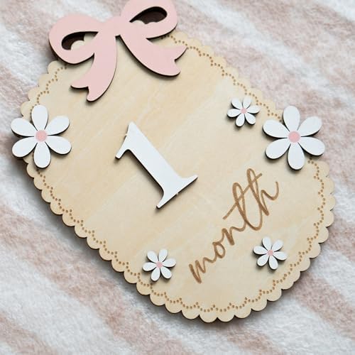 Baby Monthly Milestone Sign Double-Sided 1-12
