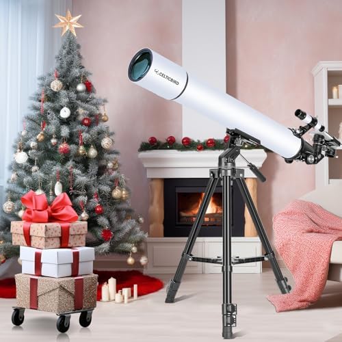 80mm Aperture Refractor Telescope with AZ Mount and Phone Adapter