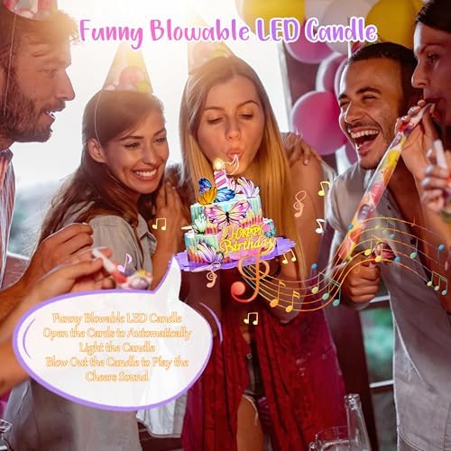Airpark 3D Pop Up Birthday Card with LED Light and Music