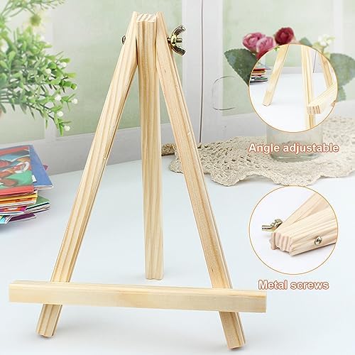 12 Pack Wood Easel Set for Artists and Students