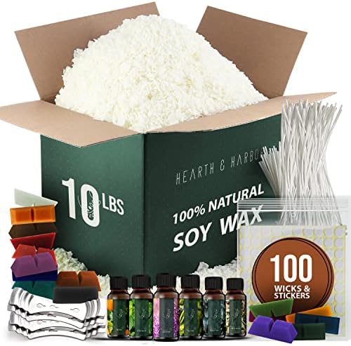 Hearth Harbor Soy Candle Wax Flakes Kit 10 lb