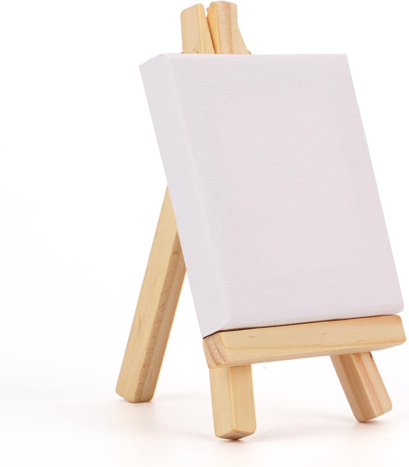 Tosnail 24-Pack Mini Canvas and Easel Set