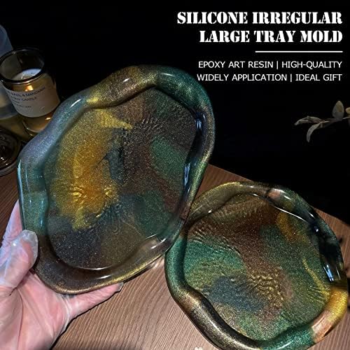 2PC Oval Round Silicone Mold for Resin Art Crafts