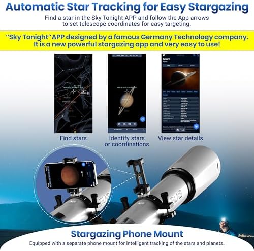 ESSLNB 80mm Refractor Telescope with Stargazing App