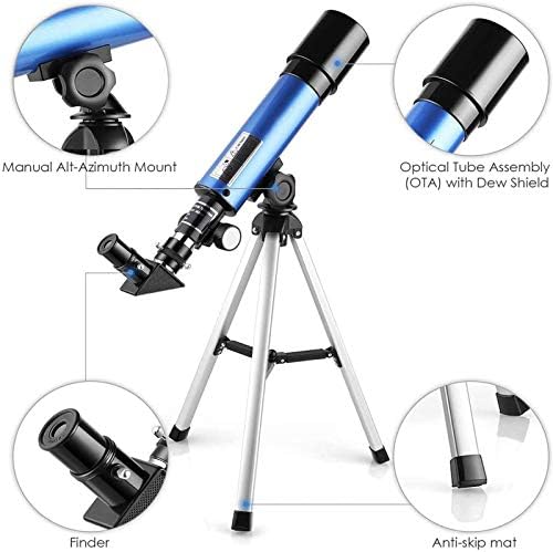 Timisea Kids Telescope with 90x Magnification and 360 Degree Tripod