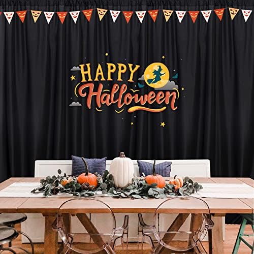 Black Backdrop Curtain 2 Panels 5ft x 10ft Rod Pocket