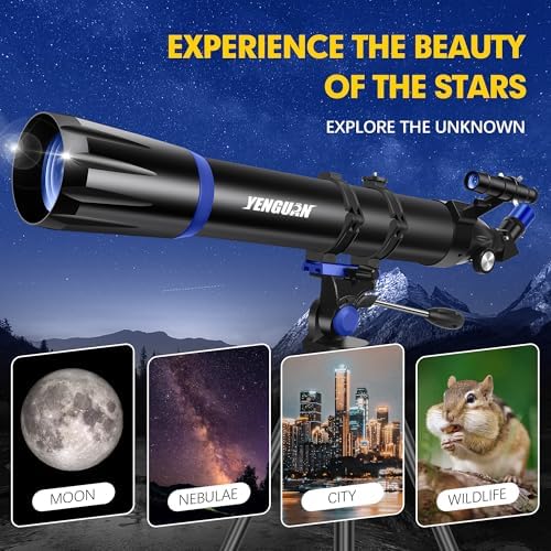 Yenguan 90mm Aperture Telescope with Tripod and Phone Adapter