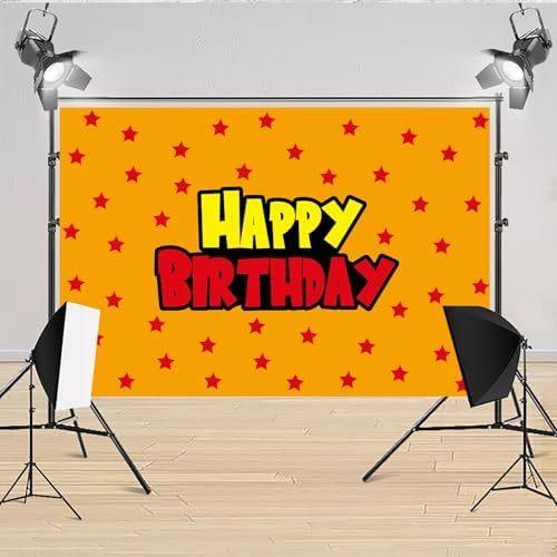 5x3ft Anime Birthday Party Decor Backdrop