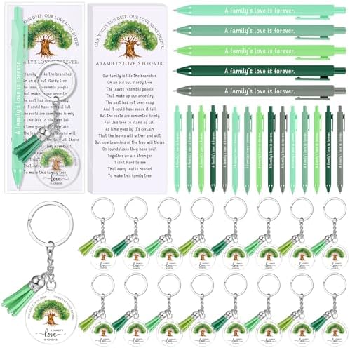 20 Piece Family Reunion Gift Set with Pens and Keychains