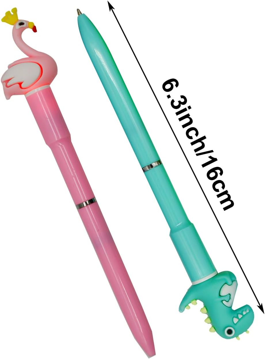 Maydahui 8 Pcs Luminous Animal LED Light Pens