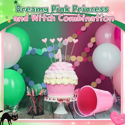 16 Pcs Princess and Witch Glitter Ballpoint Pens