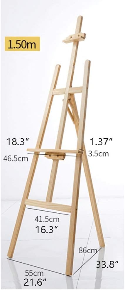 Adjustable Folding Wooden A-Frame Display Easel