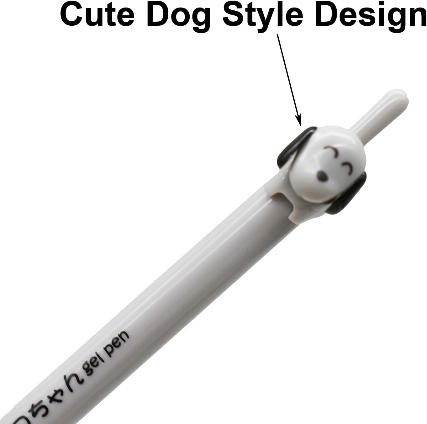 Maydahui 12 Pcs Cute Cat Dog Tail Clicker Pens