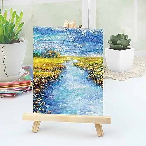 12 Pack Wood Easel Set for Artists and Students