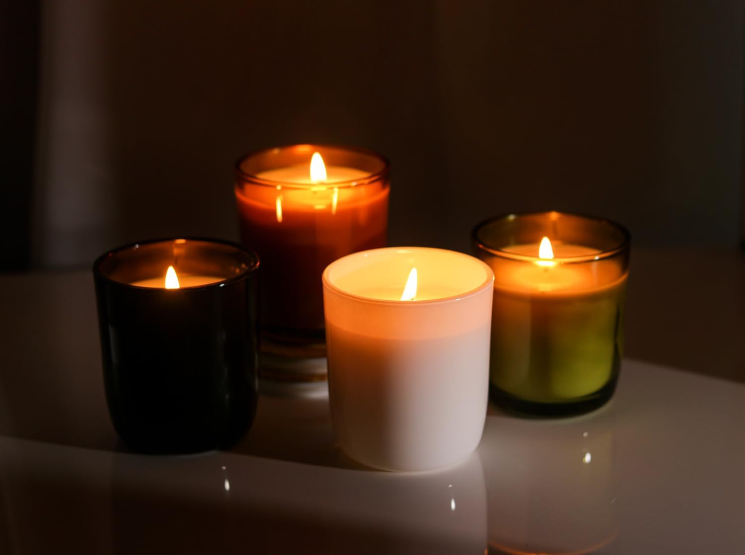 Aroparc 10oz White Candle Jars with Metal Lids - 12 Pack