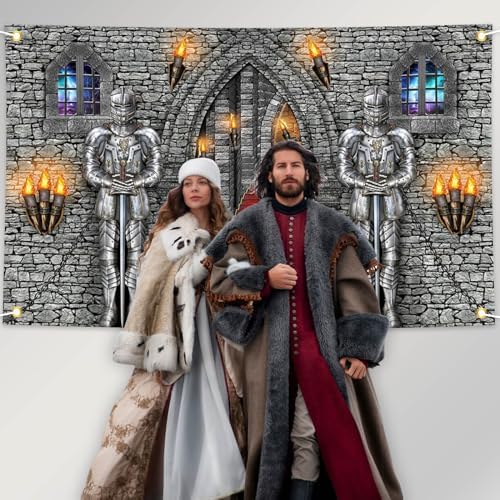 Avezano Medieval Banner for Castle Backdrop Party Decor