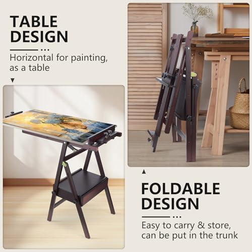 Yokugo H-Frame Easel for Painting and Art