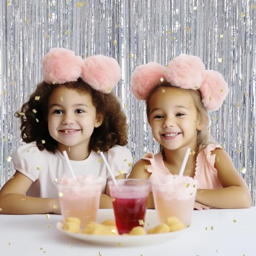 3 Pack Foil Fringe Backdrop for Party Decor