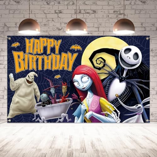 Halloween Birthday Photo Backdrop Banner