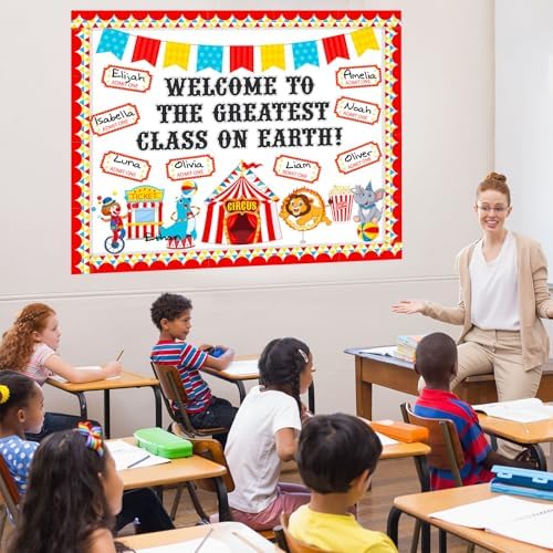 Funrous Carnival Bulletin Board Set Welcome to the Greatest Class on Earth