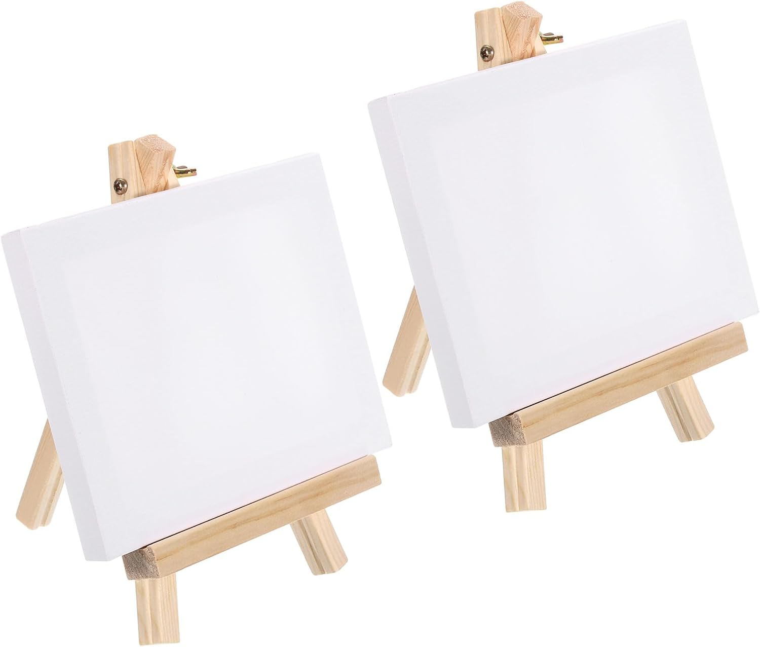 PATIKIL Mini Canvas Easel Set for Art Drawing Painting