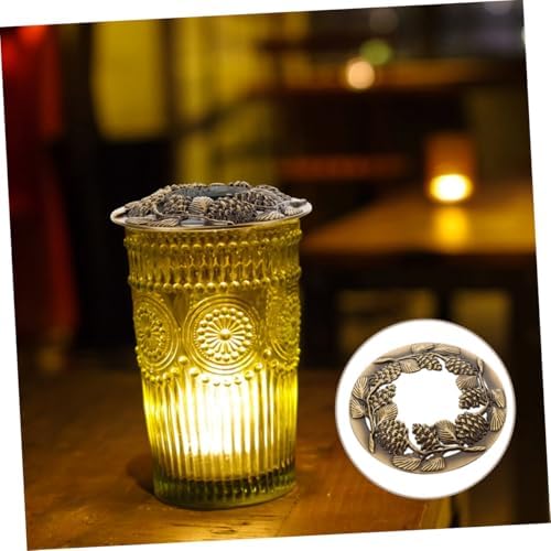 NUOBESTY 2pcs Hollow Aroma Lid Covers for Candles