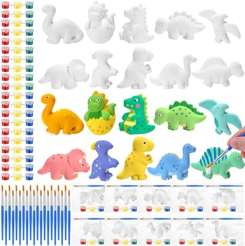 Simgoing 20 Piece Dinosaur DIY Painting Kit