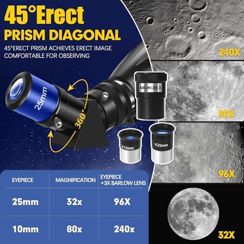 Yenguan 90mm Aperture Telescope with Tripod and Phone Adapter