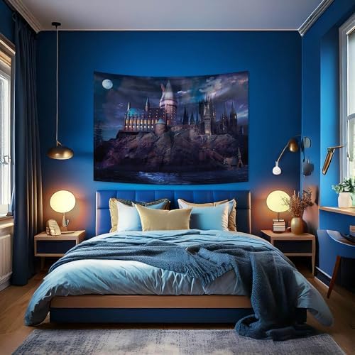 Conquest Journals Harry Potter Hogwarts Castle Night Backdrop Wall Banner