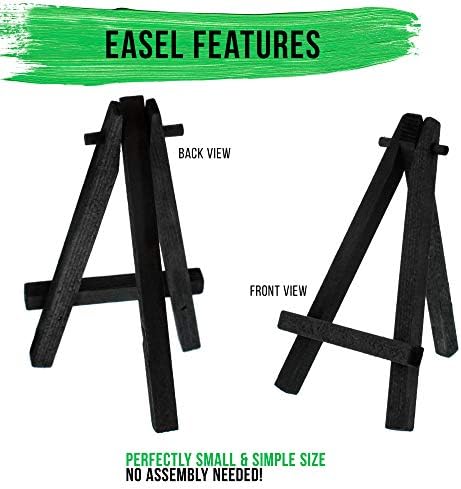 3 x 3 Stretched Canvas with 5 Mini Easel Kit 12 Pack